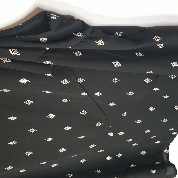 Ava & Viv Sleeveless waterfall front black Top blouse size 20/22 🎯 - Picture 4 of 7